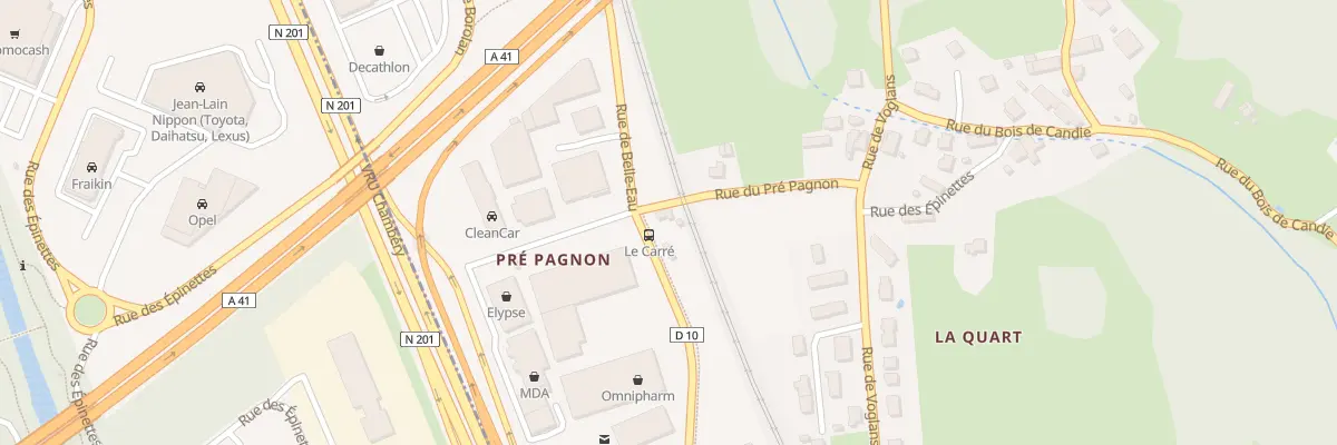 Plan du 204 Rue de Pre Pagnon à Chambéry