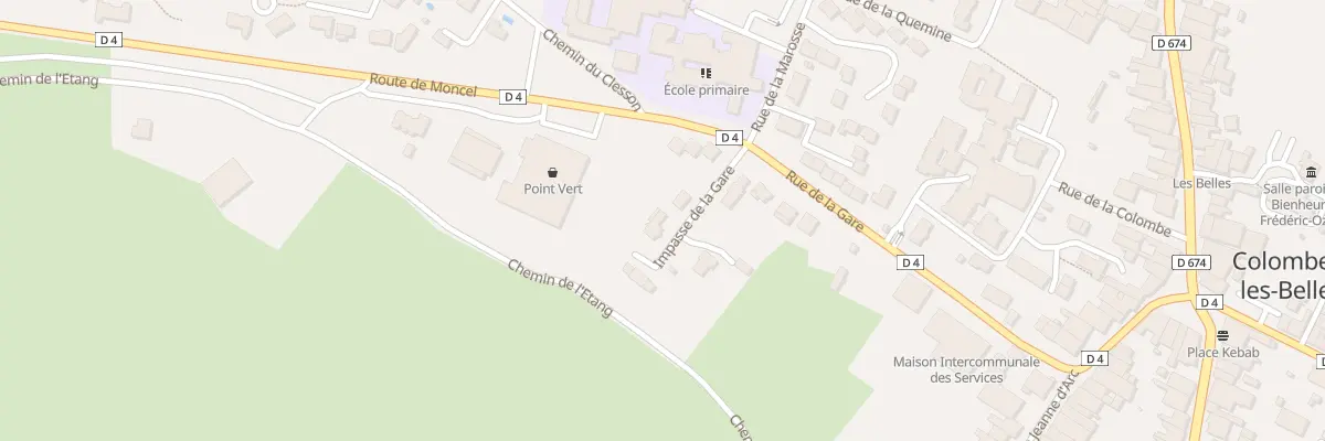 Plan du 4 Imp de la Gare à Colombey-les-Belles