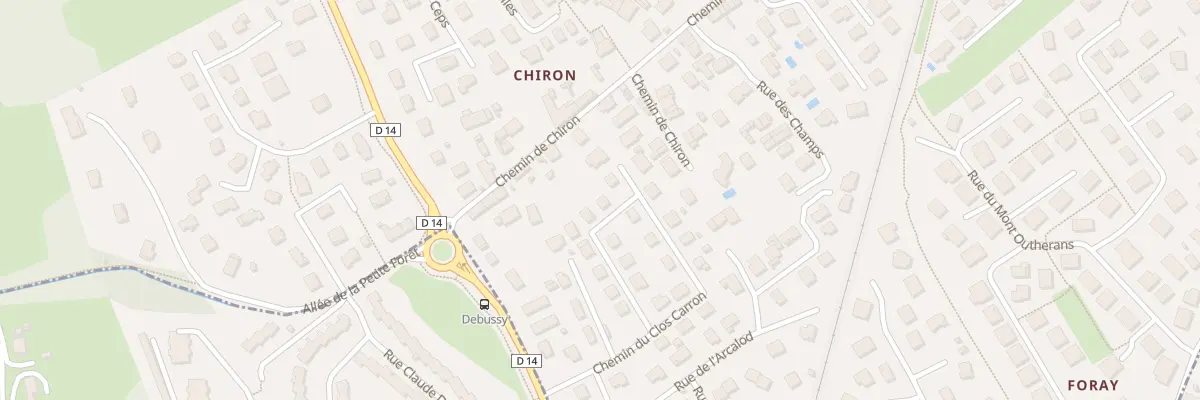 Plan du 328 Che du Clos Carron à Chambéry