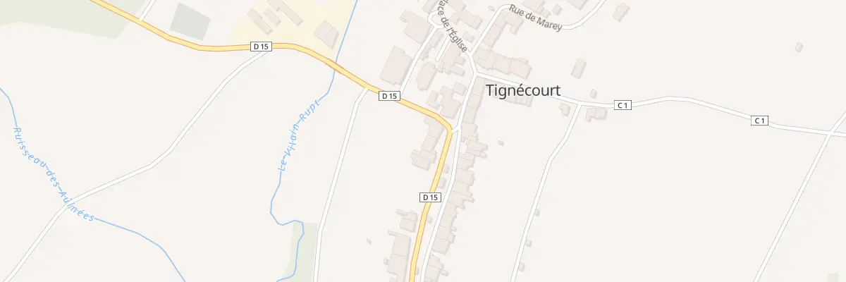 Plan du 26 Rue du Docteur Gueniot à Tignécourt