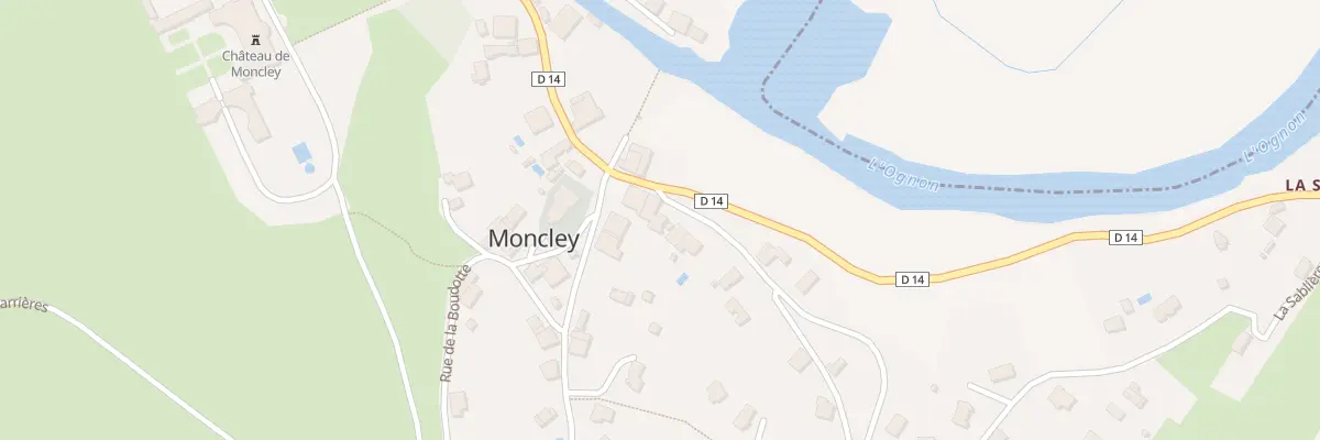 Plan du 1 Rte d’Emagny à Moncley