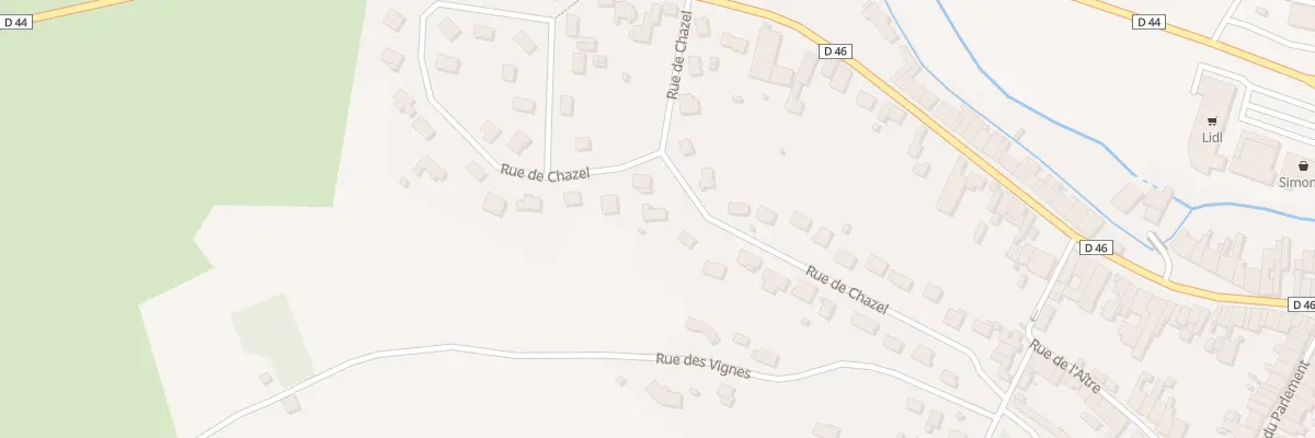 Plan du 21 Rue de Chazel à Jussey