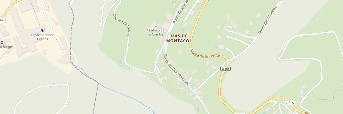 Plan du 489 Rte du Mas Montacol à La Combe-de-Lancey