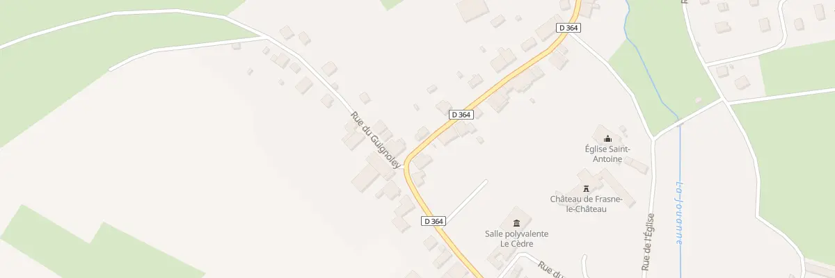 Plan du 3 Rue des Grands Vergers à Frasne-le-Château