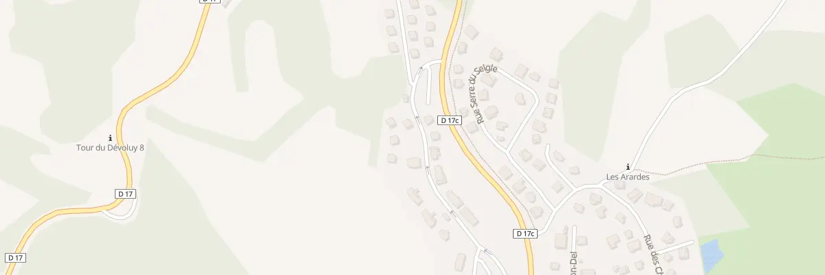 Plan du 45 Rte du Viellaret à Dévoluy