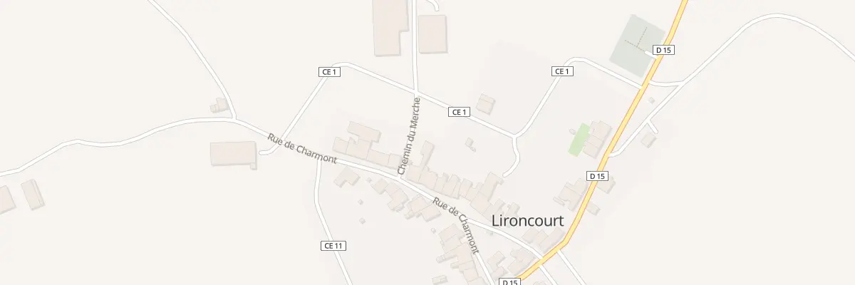 Plan du 20 Rue de Charmont à Lironcourt