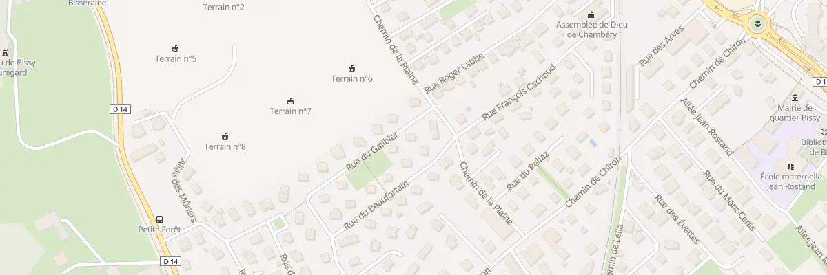 Plan du 3 Rue du Galibier à Chambéry