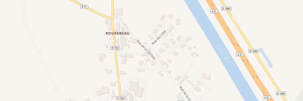 Plan du 5021 Rourebeau à Upaix
