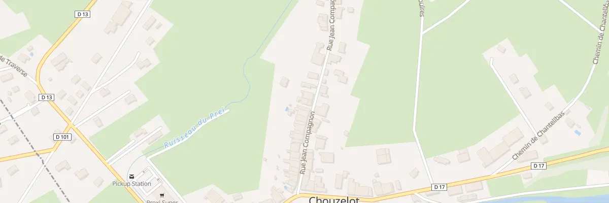 Plan du 25 Rue Jean Compagnon à Chouzelot