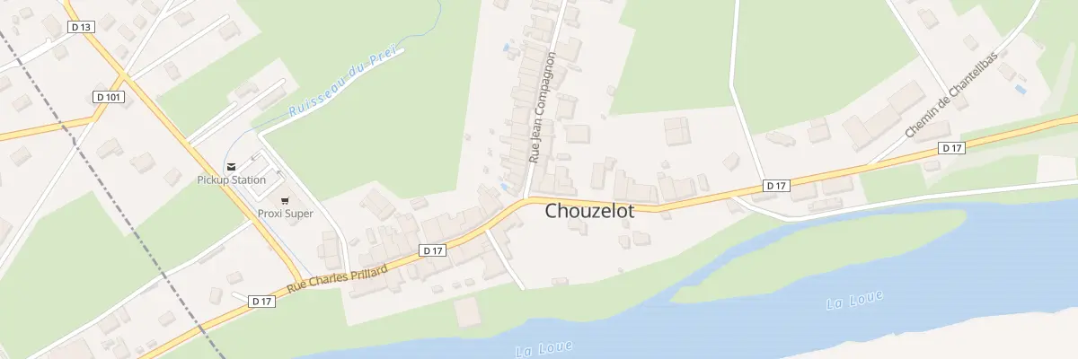 Plan du 2 Rue Jean Compagnon à Chouzelot