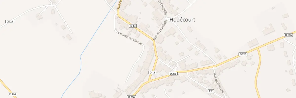 Plan du 89 Rue de Lignéville à Houécourt