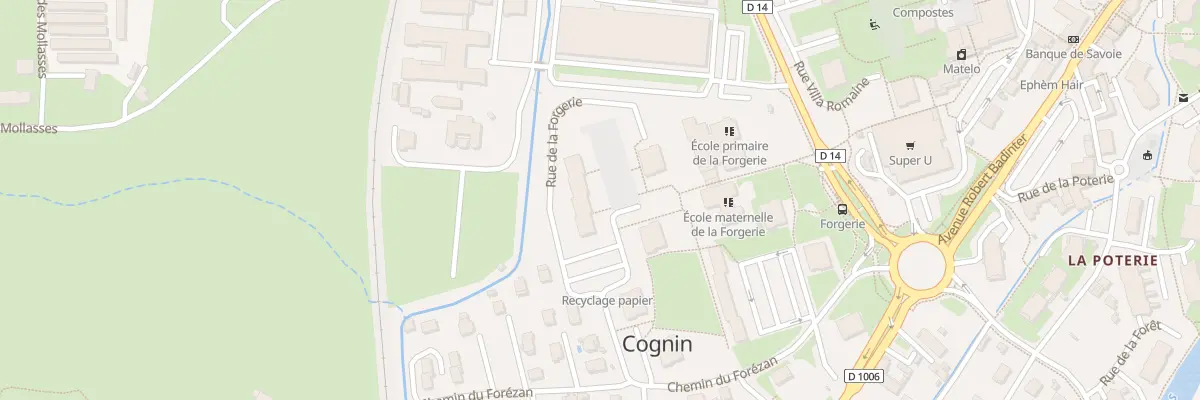 Plan du 6 Rue de la forgerie à Cognin