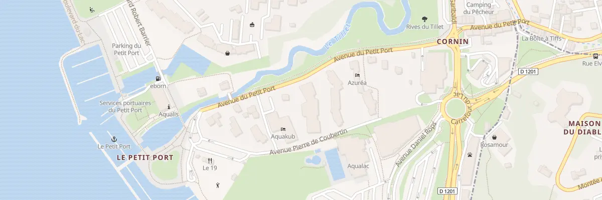 Plan du 167 Av du Petit Port à Aix-les-Bains