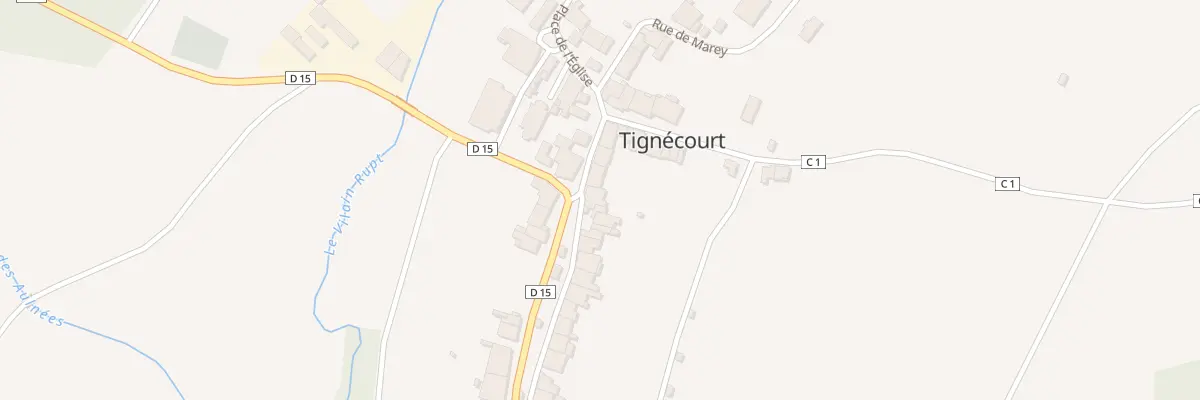 Plan du 1 Rue du Docteur Guegniot à Tignécourt