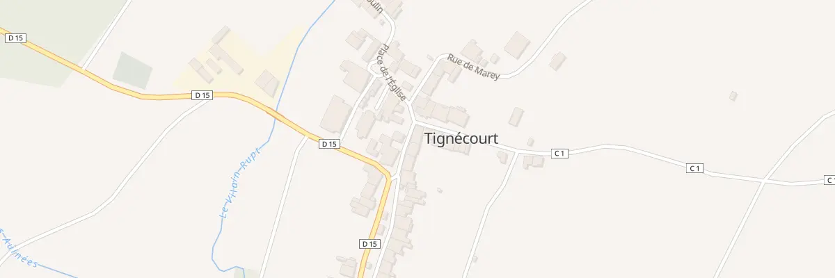 Plan du 50 Rue de Monthureux à Tignécourt