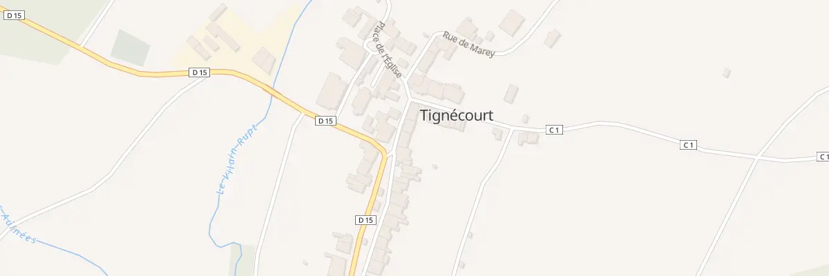 Plan du 34 Rue de Monthureux à Tignécourt