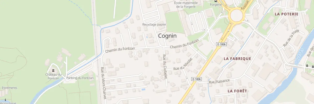 Plan du 2 Rue du corbelet à Cognin