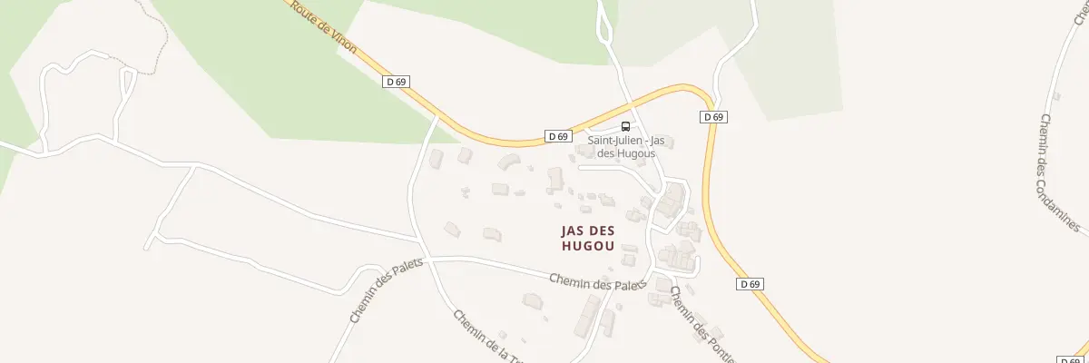 Plan du 86 Che du Jas des Hugou à Saint-Julien