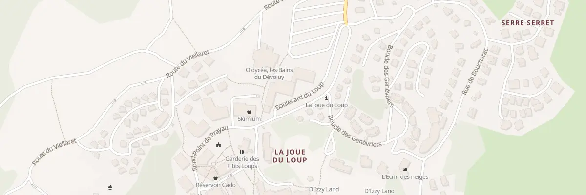 Plan du 5000 La Joue du Loup à Dévoluy