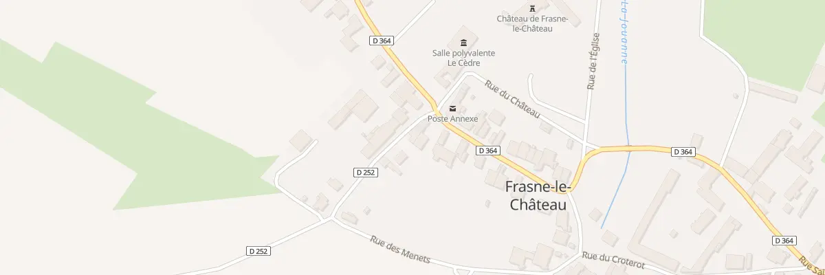 Plan du 1 Rue de l’Oratoire à Frasne-le-Château