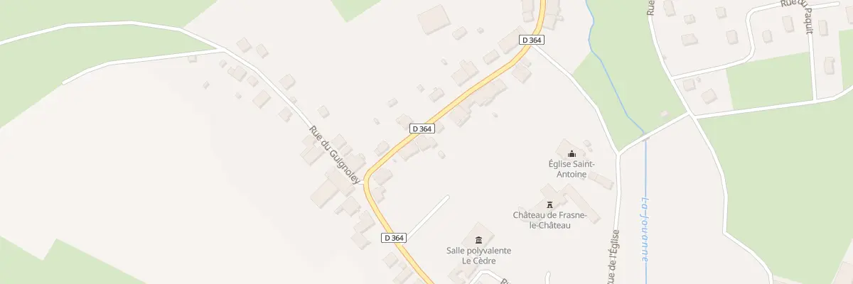 Plan du 6 Rue des Grands Vergers à Frasne-le-Château