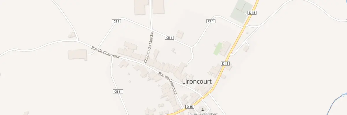 Plan du 10 Rue de Charmont à Lironcourt