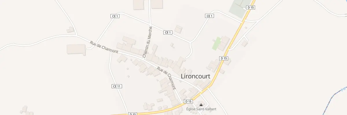 Plan du 8 Rue de Charmont à Lironcourt