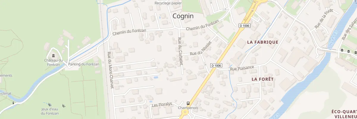 Plan du 8 Rue du corbelet à Cognin