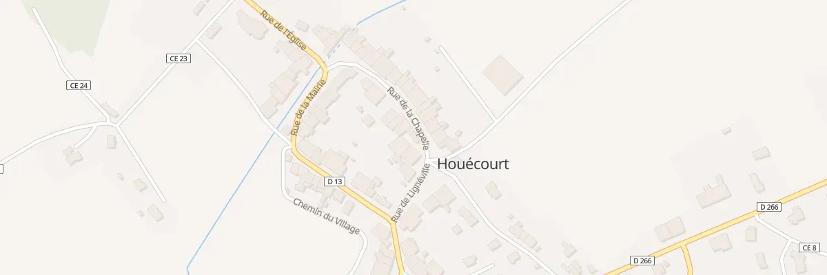 Plan du 45 Rue de la Chapelle à Houécourt