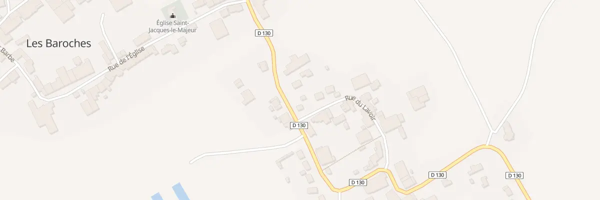 Plan du 2 Rue du Lavoir à Moutiers