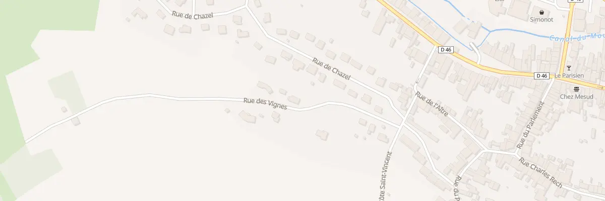Plan du 2 Rue des Vignes à Jussey