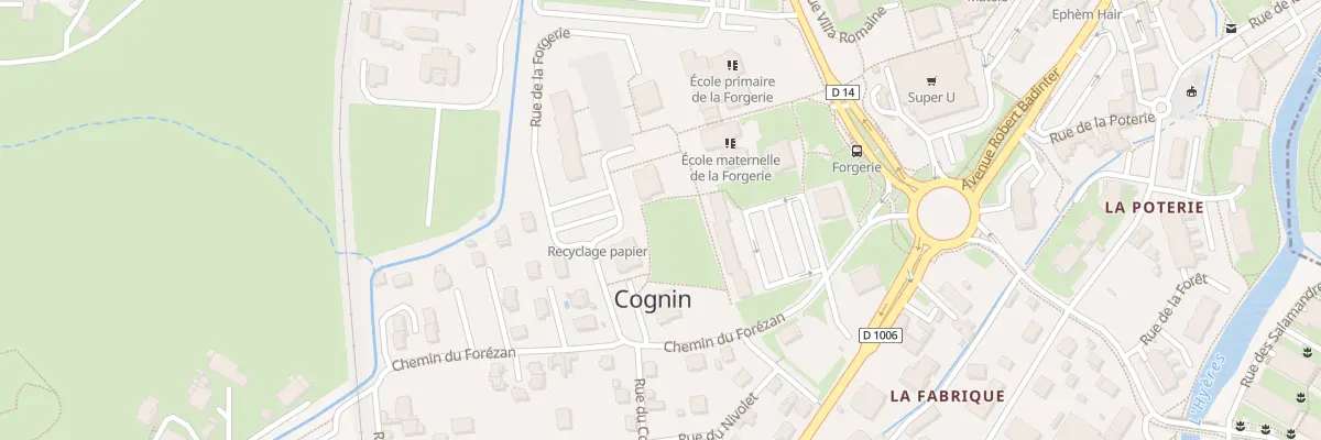 Plan du 2 Rue de la forgerie à Cognin