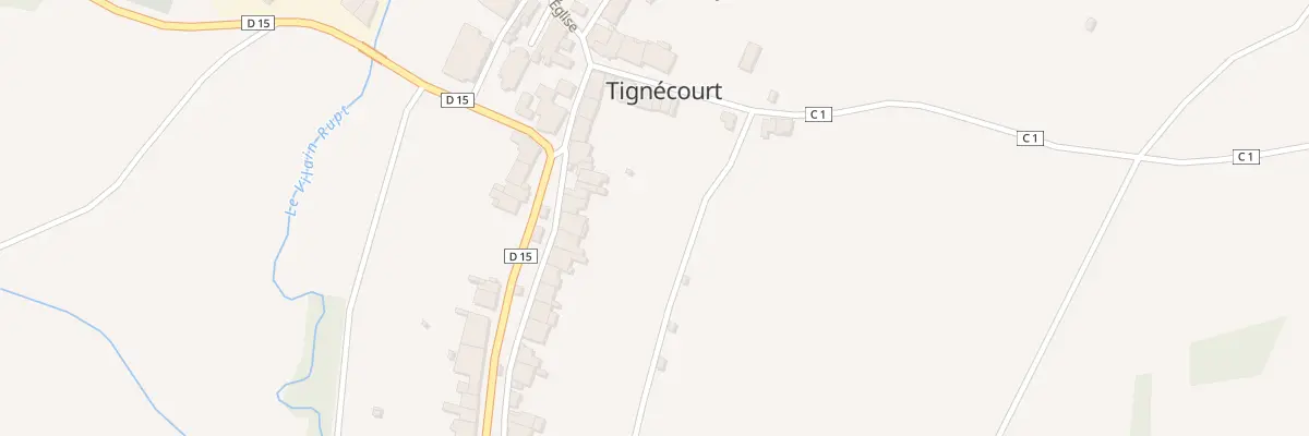 Plan du 25 Rue du Docteur Guegniot à Tignécourt