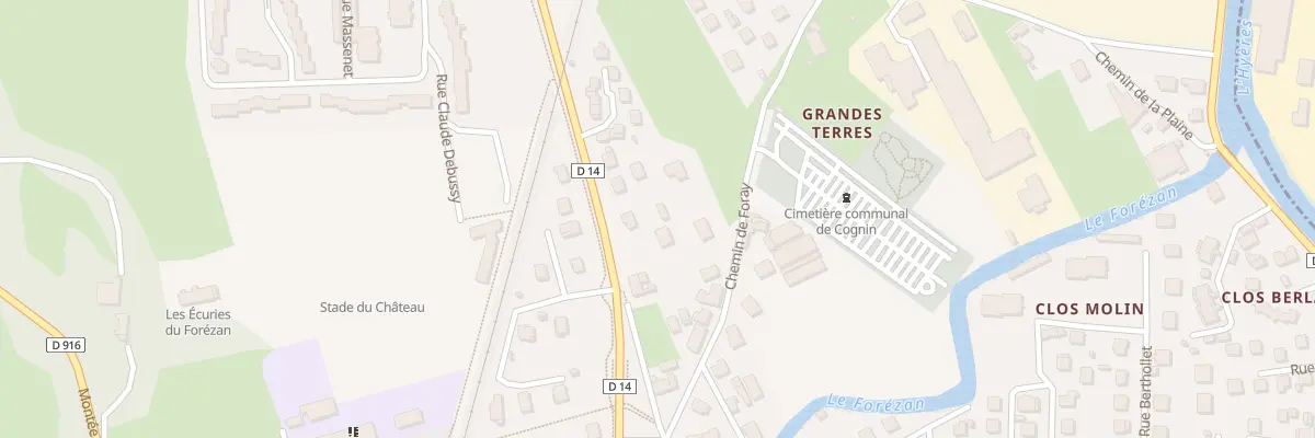 Plan du 24 Av Henry Bordeaux à Cognin