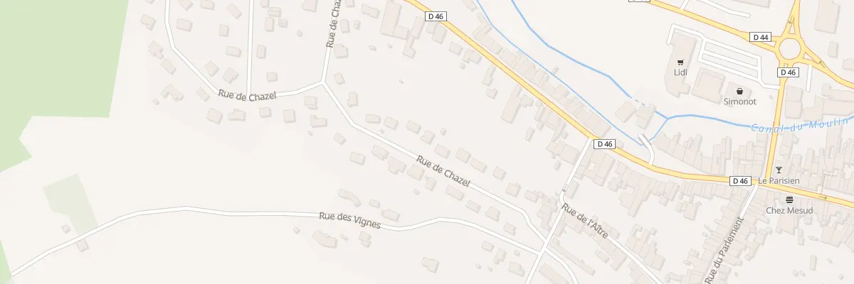 Plan du 14 Rue de Chazel à Jussey