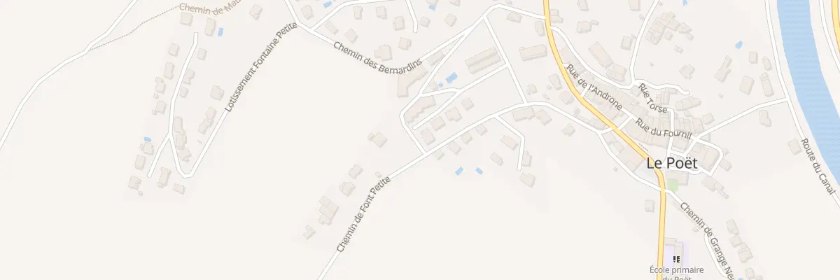 Plan du 13 Che de Font Petite au Poët