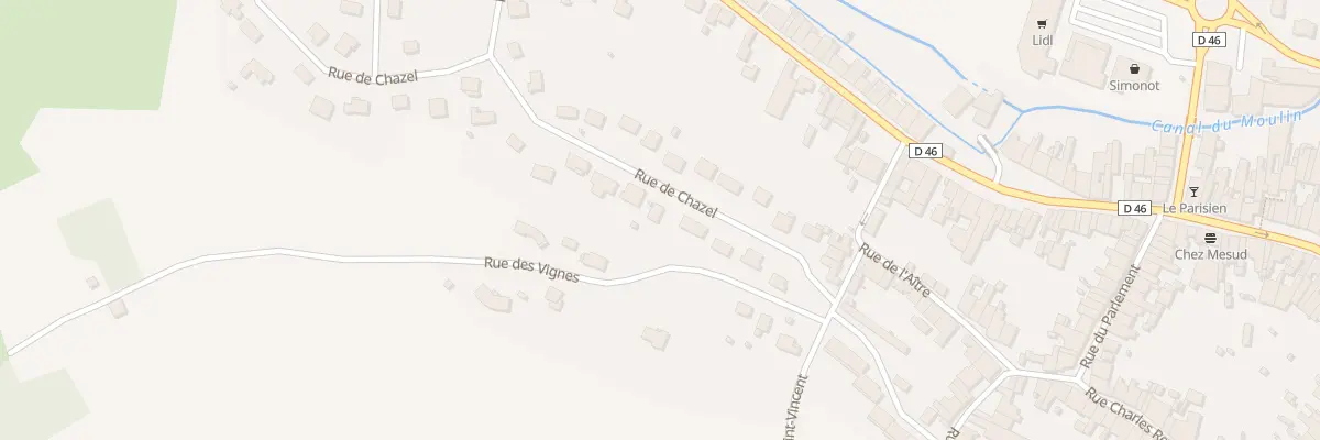 Plan du 9 Rue de Chazel à Jussey