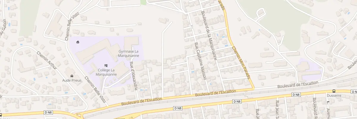 Plan du 9011 Rue Lieutenant Lecerf à Toulon