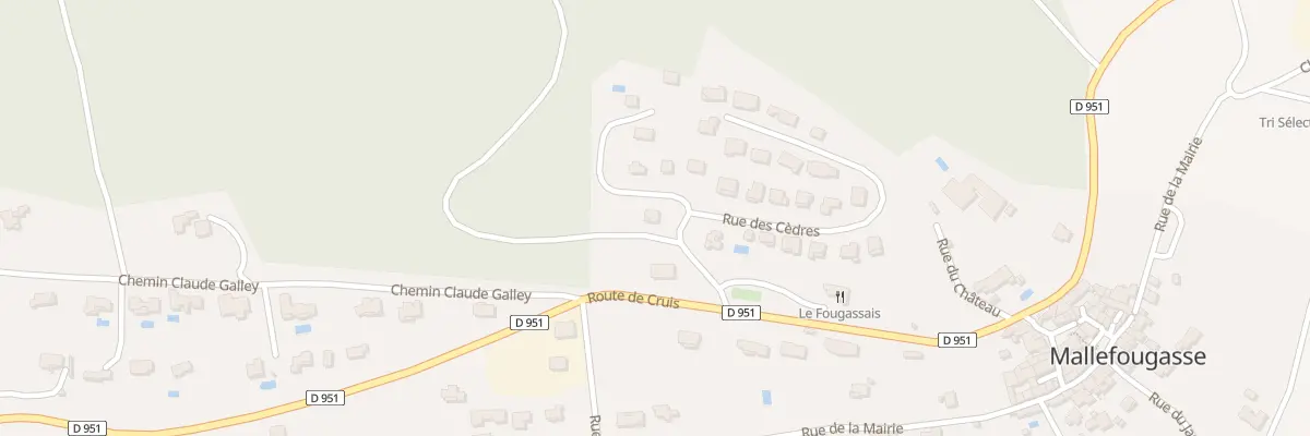 Plan du 3 Rue des Cedres à Mallefougasse-Augès