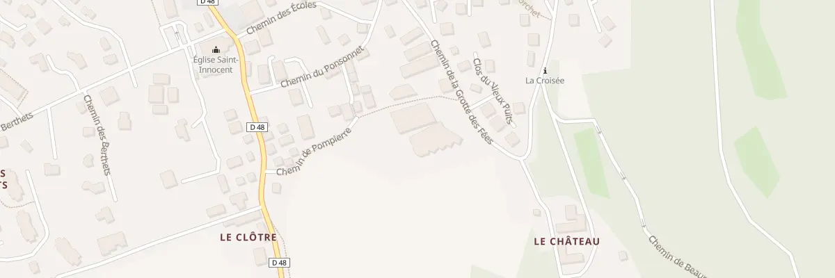 Plan du 28 Che de la Grotte des Fees à Brison-Saint-Innocent