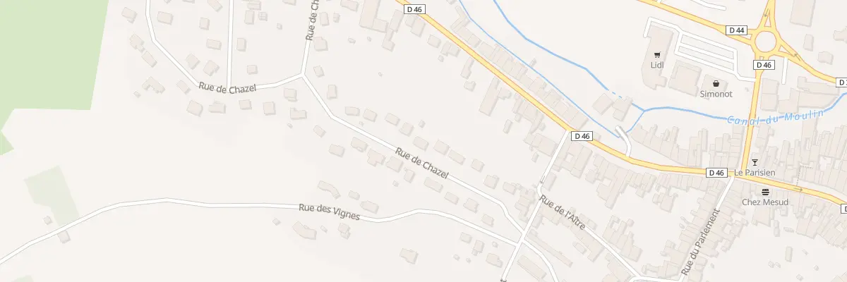 Plan du 12 Rue de Chazel à Jussey