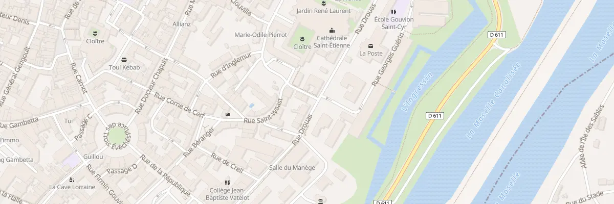 Plan du 6 Rue du Quartier Neuf à Toul