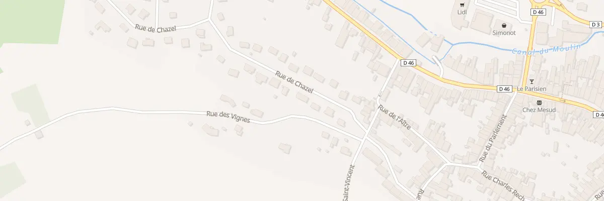 Plan du 7 Rue de Chazel à Jussey