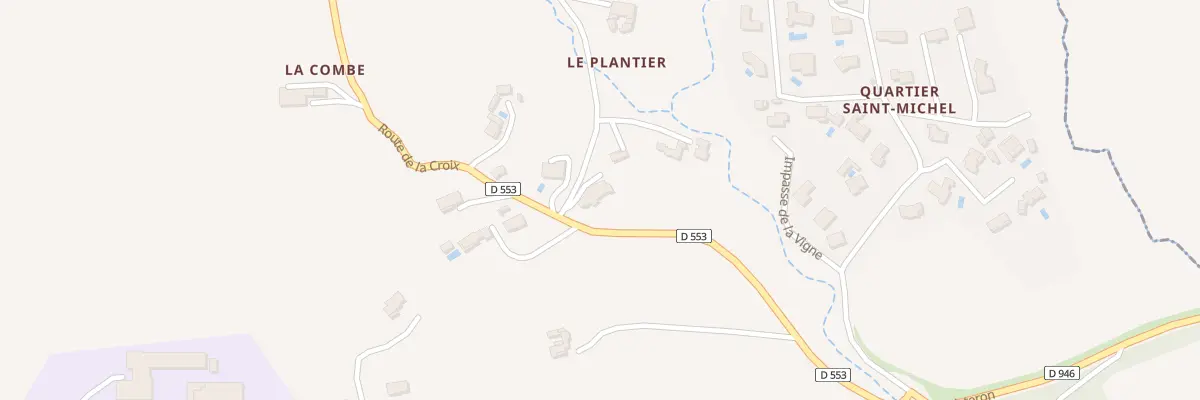 Plan du 8 Che du Plantier à Bevons
