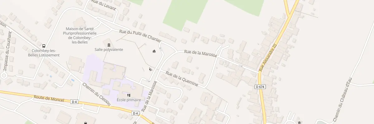 Plan du 15 Rue de la Marosse à Colombey-les-Belles