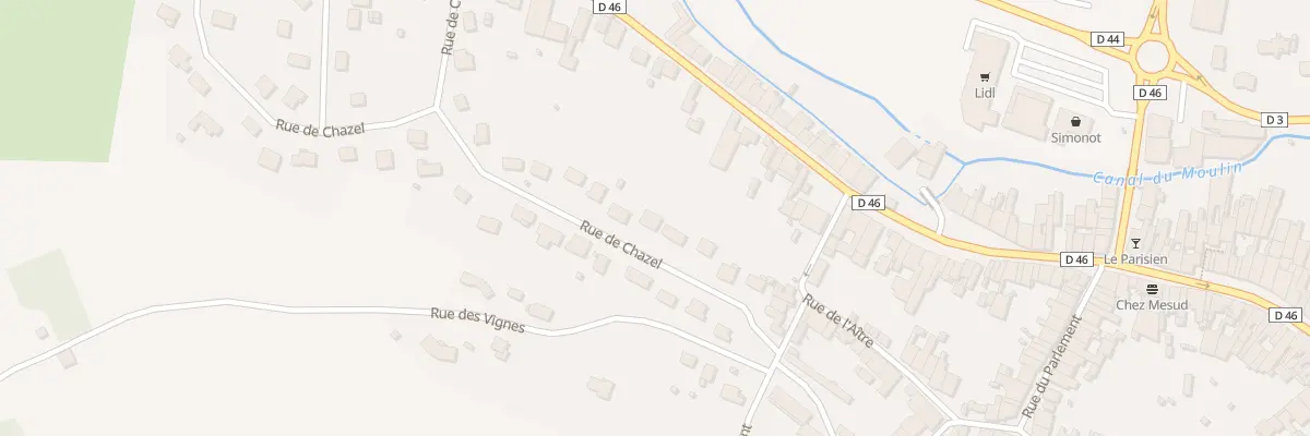 Plan du 10 Rue de Chazel à Jussey