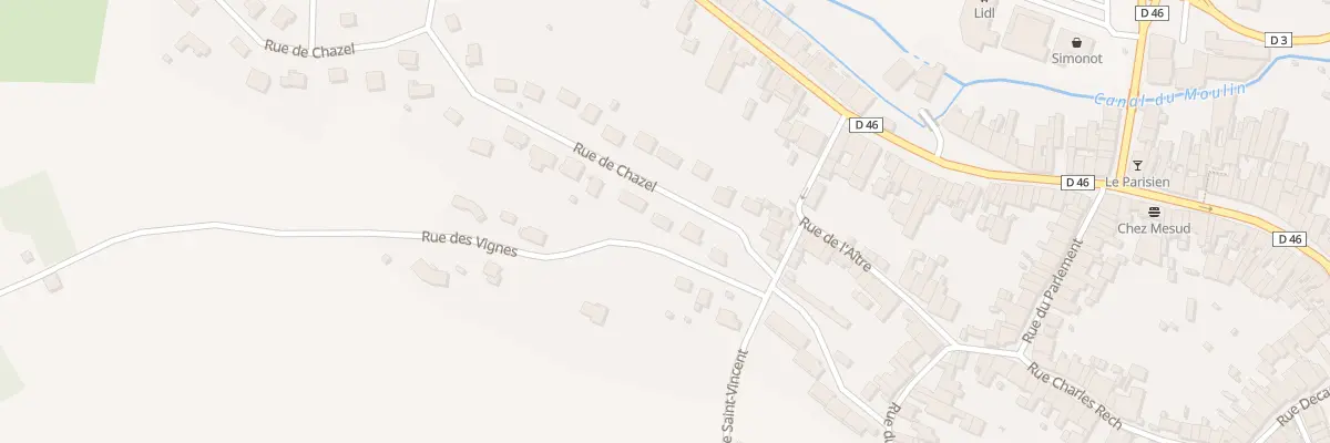 Plan du 5 Rue de Chazel à Jussey