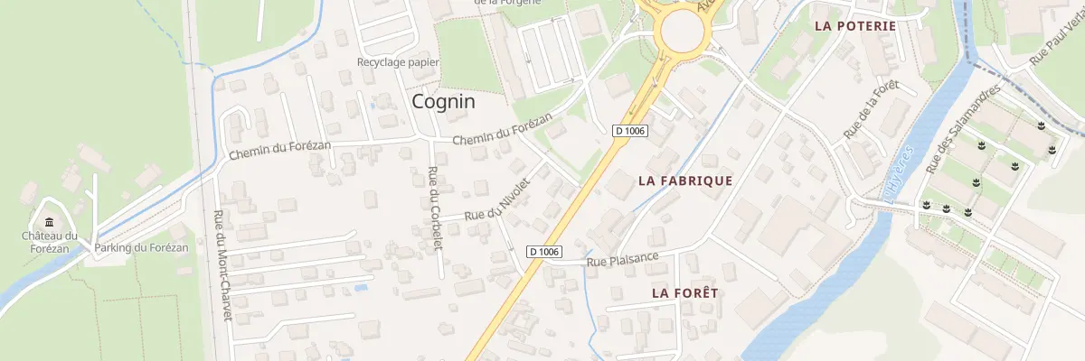 Plan du 1 Rue du mont joigny à Cognin