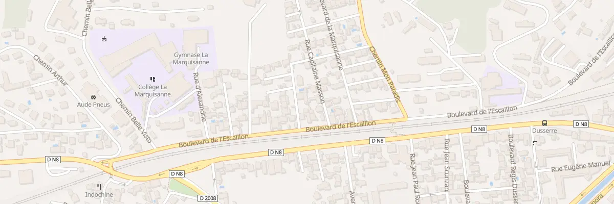 Plan du 42A Rue Lieutenant Lecerf à Toulon