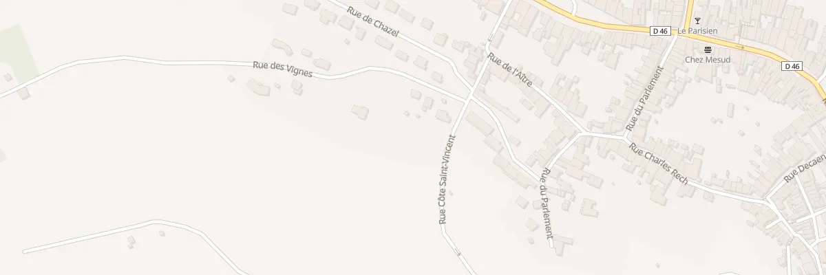 Plan du 1 Rue des Vignes à Jussey
